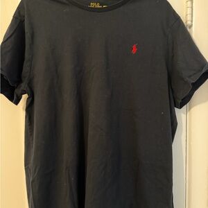 Polo by Ralph Lauren Men's Dark Tee with Red Logo